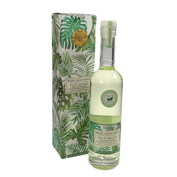 Michel Design Works Palm Breeze Foaming Bubble Bath W/Shea Butter 12.7 FL OZ New - Picture 1 of 4